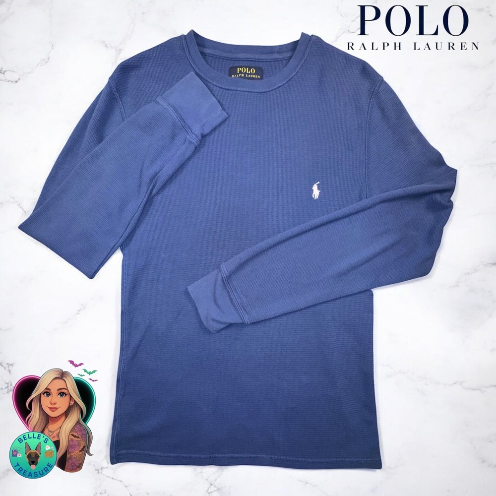Polo Ralph Lauren Men's Small Long Sleeve Waffle Knit Thermal Shirt Baselayer